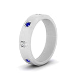 Load image into Gallery viewer, beveled-mens-sapphire-anniversary-band-in-white-gold-fd10394bgsablangle2-nl-wg

