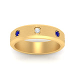Load image into Gallery viewer, beveled-mens-sapphire-anniversary-band-in-yellow-gold-fd10394bgsablangle5-nl-yg
