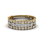 Load image into Gallery viewer, bezel-2-tone-diamond-stack-band-in-14K-yellow-gold-FD8052B-NL-YG-TT.jpg
