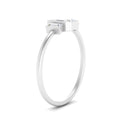 Thumbnail 7 - 3 Stone Bezel Set Emerald Ring