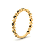 Load image into Gallery viewer, bezel-black-diamond-stacking-wedding-band-in-yellow-gold-FD67387BGBLACK-NL-YG.jpg
