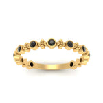Load image into Gallery viewer, bezel-black-diamond-stacking-wedding-band-in-yellow-gold-FD67387BGBLACK-NL-YG.jpg
