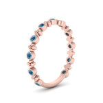 Load image into Gallery viewer, bezel-blue-topaz-stacking-wedding-band-in-rose-gold-FD67387BGICBLTO-NL-RG.jpg
