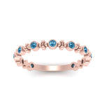 Load image into Gallery viewer, bezel-blue-topaz-stacking-wedding-band-in-rose-gold-FD67387BGICBLTO-NL-RG.jpg
