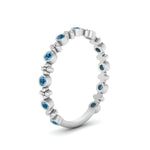 Load image into Gallery viewer, bezel-blue-topaz-stacking-wedding-band-in-white-gold-FD67387BGICBLTO-NL-WG.jpg
