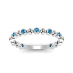 Load image into Gallery viewer, bezel-blue-topaz-stacking-wedding-band-in-white-gold-FD67387BGICBLTO-NL-WG.jpg
