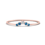 Load image into Gallery viewer, bezel-curved-wedding-diamond-ring-with-blue-topaz-in-rose-gold-FD9431RORGICBLTO-NL-RG.jpg
