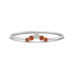 Load image into Gallery viewer, bezel-curved-wedding-diamond-ring-with-orange-sapphire-in-white-gold-FD9431RORGSAOR-NL-WG.jpg

