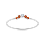 Load image into Gallery viewer, bezel-curved-wedding-diamond-ring-with-orange-sapphire-in-white-gold-FD9431RORGSAOR-NL-WG.jpg
