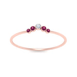 Load image into Gallery viewer, bezel-curved-wedding-diamond-ring-with-pink-sapphire-in-rose-gold-FD9431RORGSADRPI-NL-RG.jpg
