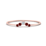 Load image into Gallery viewer, bezel-curved-wedding-diamond-ring-with-ruby-in-rose-gold-FD9431RORGRUDR-NL-RG.jpg
