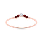 Load image into Gallery viewer, bezel-curved-wedding-diamond-ring-with-ruby-in-rose-gold-FD9431RORGRUDR-NL-RG.jpg
