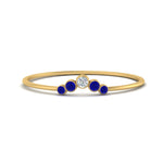 Load image into Gallery viewer, bezel-curved-wedding-diamond-ring-with-sapphire-in-yellow-gold-FD9431RORGSABL-NL-YG.jpg
