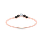 Load image into Gallery viewer, bezel-curved-wedding-ring-with-black-diamond-in-rose-gold-FD9431RORGBLACK-NL-RG.jpg
