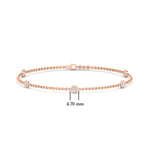 Load image into Gallery viewer, Bezel diamond chain bracelet
