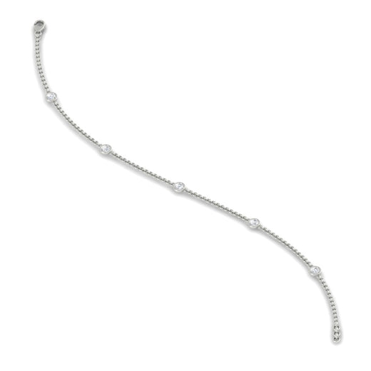 Bezel Diamond Chain Bracelet