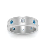 Load image into Gallery viewer, Bezel Stone Accent Engagement Ring
