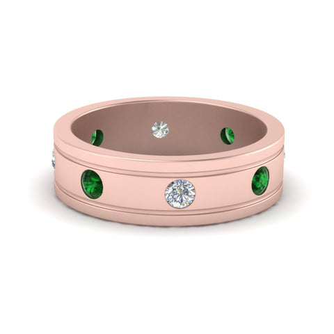 Bezel Stone Accent Engagement Ring