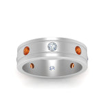 Load image into Gallery viewer, Bezel Stone Accent Engagement Ring
