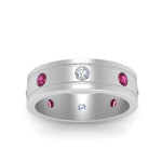 Load image into Gallery viewer, Bezel Stone Accent Engagement Ring
