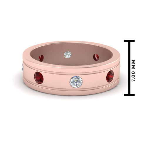 Bezel Stone Accent Engagement Ring