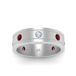 Load image into Gallery viewer, Bezel Stone Accent Engagement Ring
