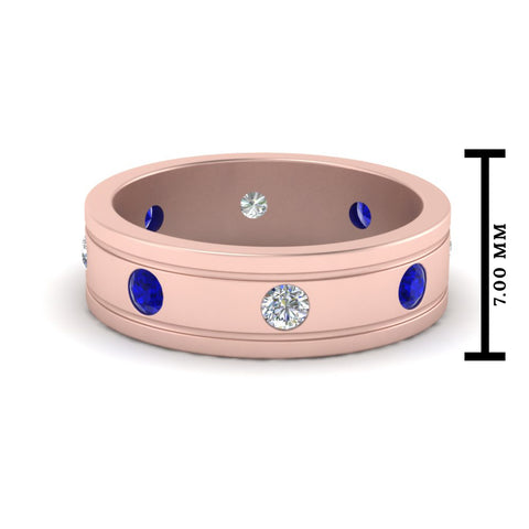 Bezel Stone Accent Engagement Ring