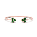 Load image into Gallery viewer, bezel-diamond-open-petite-ring-with-emerald-in-rose-gold-FD9421RORGEMGR-NL-RG.jpg
