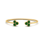 Load image into Gallery viewer, bezel-diamond-open-petite-ring-with-emerald-in-yellow-gold-FD9421RORGEMGR-NL-YG.jpg
