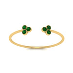 Load image into Gallery viewer, bezel-diamond-open-petite-ring-with-emerald-in-yellow-gold-FD9421RORGEMGR-NL-YG.jpg
