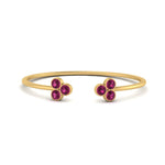 Load image into Gallery viewer, bezel-diamond-open-petite-ring-with-pink-sapphire-in-yellow-gold-FD9421RORGSADRPI-NL-YG.jpg
