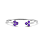 Load image into Gallery viewer, bezel-diamond-open-petite-ring-with-purple-topaz-in-white-gold-FD9421RORGVITO-NL-WG.jpg
