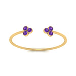 Load image into Gallery viewer, bezel-diamond-open-petite-ring-with-purple-topaz-in-yellow-gold-FD9421RORGVITO-NL-YG.jpg
