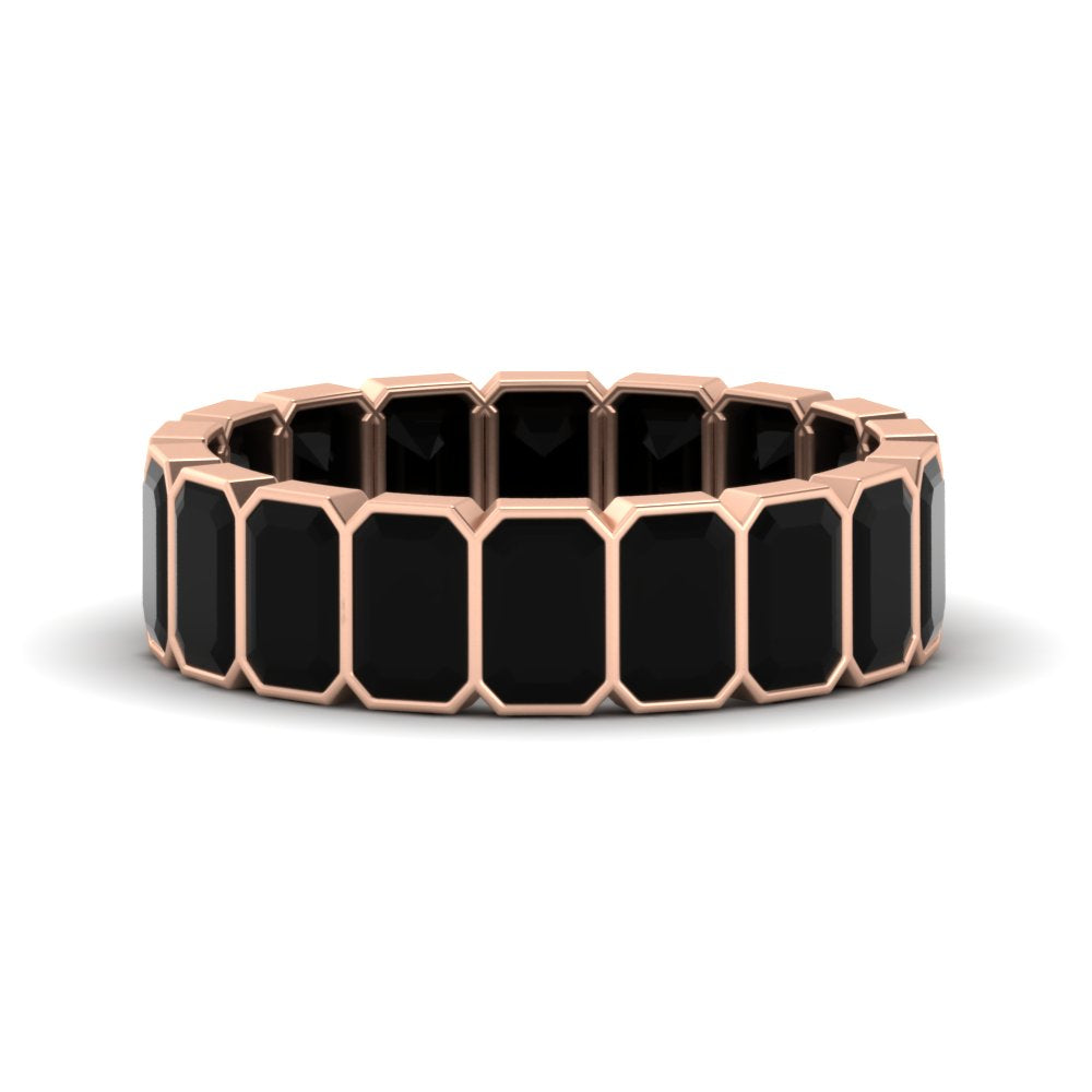 bezel-emerald-cut-5-carat-black-onyx-eternity-wedding-band-in-rose-gold-FD-10417EMBGBLACK-5.00CT-NL-RG