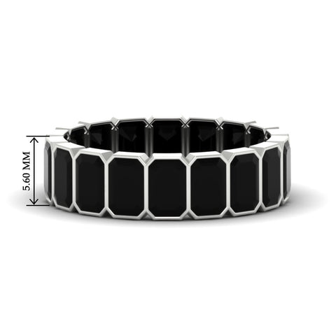 bezel-emerald-cut-5-carat-black-onyx-eternity-wedding-band-in-white-gold-FD-10417EMBGBLACK-5.00CT-NL-WG-HW