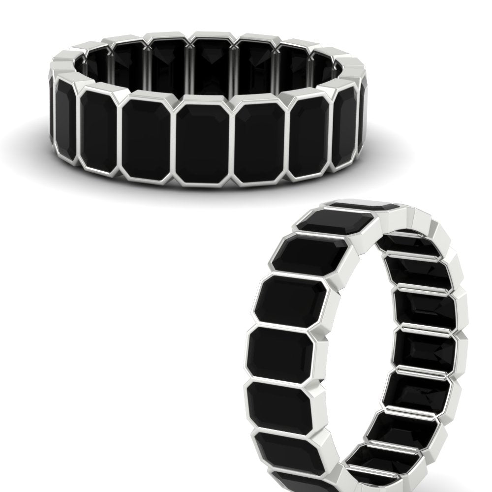 bezel-emerald-cut-5-carat-black-onyx-eternity-wedding-band-in-white-gold-FD-10417EMBGBLACKANGLE3-5.00CT-NL-WG