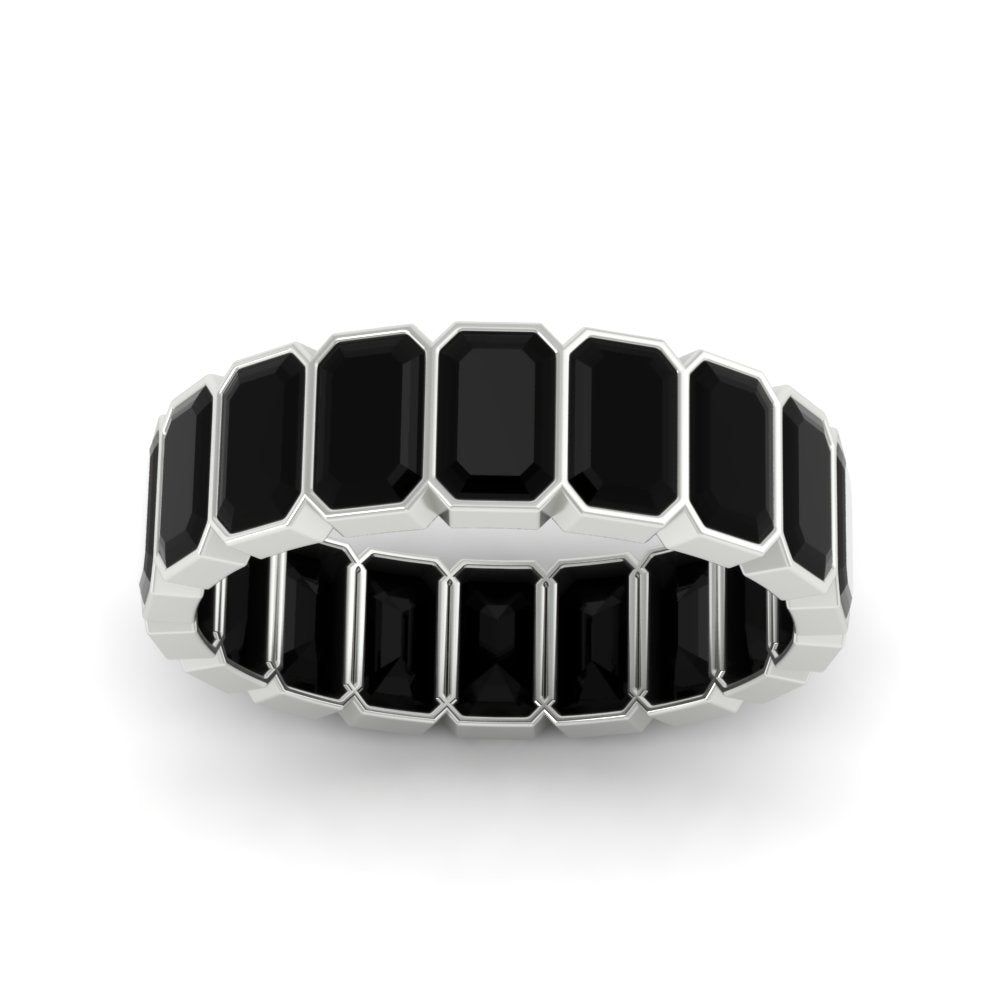 bezel-emerald-cut-5-carat-black-onyx-eternity-wedding-band-in-white-gold-FD-10417EMBGBLACKANGLE5-5.00CT-NL-WG