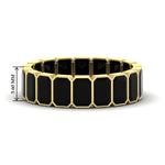 Load image into Gallery viewer, bezel-emerald-cut-5-carat-black-onyx-eternity-wedding-band-in-yellow-gold-FD-10417EMBGBLACK-5.00CT-NL-YG-HW
