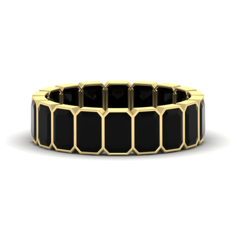 bezel-emerald-cut-5-carat-black-onyx-eternity-wedding-band-in-yellow-gold-FD-10417EMBGBLACK-5.00CT-NL-YG