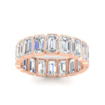 Load image into Gallery viewer, bezel-emerald-cut-5-carat-diamond-eternity-wedding-band-in-rose-gold-FD-10417EMBANGLE5-5.00CT-NL-RG
