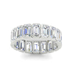 Load image into Gallery viewer, bezel-emerald-cut-5-carat-diamond-eternity-wedding-band-in-white-gold-FD-10417EMBANGLE5-5.00CT-NL-WG
