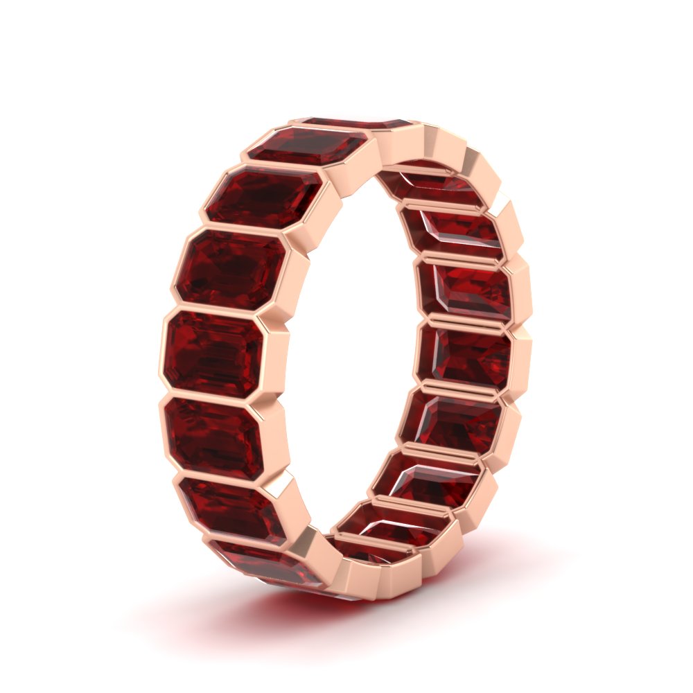 bezel-emerald-cut-5-carat-ruby-eternity-wedding-band-in-rose-gold-FD-10417EMBGRUDRANGLE2-5.00CT-NL-RG