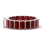 Load image into Gallery viewer, bezel-emerald-cut-5-carat-ruby-eternity-wedding-band-in-white-gold-FD-10417EMBGRUDR-5.00CT-NL-WG-HW
