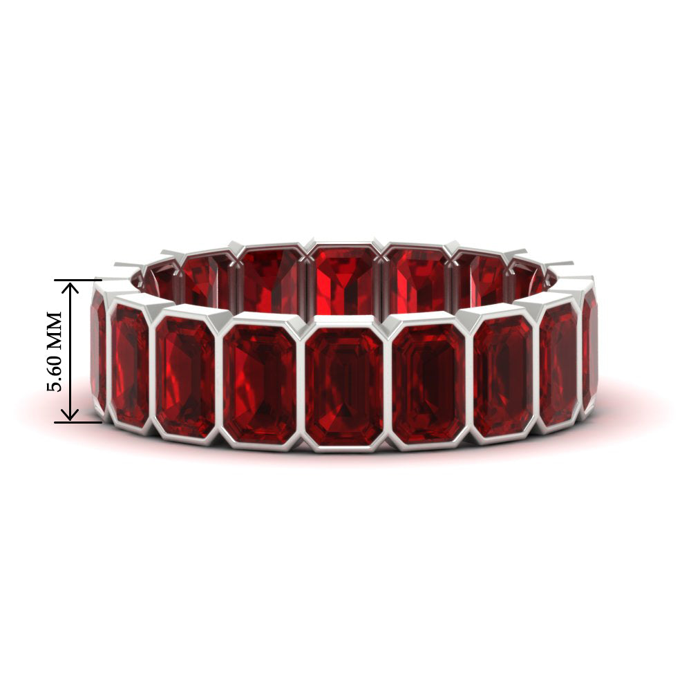 bezel-emerald-cut-5-carat-ruby-eternity-wedding-band-in-white-gold-FD-10417EMBGRUDR-5.00CT-NL-WG-HW