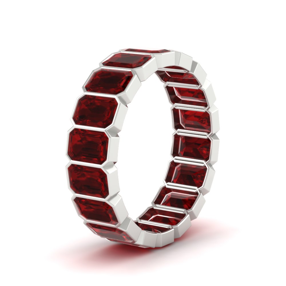 bezel-emerald-cut-5-carat-ruby-eternity-wedding-band-in-white-gold-FD-10417EMBGRUDRANGLE2-5.00CT-NL-WG