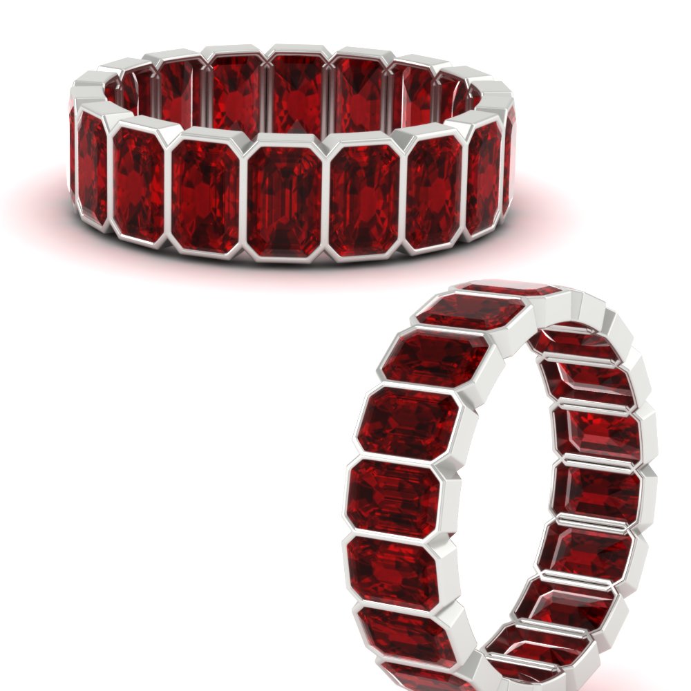 bezel-emerald-cut-5-carat-ruby-eternity-wedding-band-in-white-gold-FD-10417EMBGRUDRANGLE3-5.00CT-NL-WG