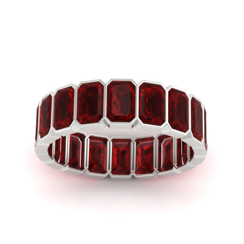bezel-emerald-cut-5-carat-ruby-eternity-wedding-band-in-white-gold-FD-10417EMBGRUDRANGLE5-5.00CT-NL-WG