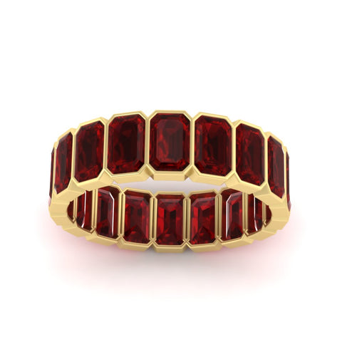 bezel-emerald-cut-5-carat-ruby-eternity-wedding-band-in-yellow-gold-FD-10417EMBGRUDRANGLE5-5.00CT-NL-YG