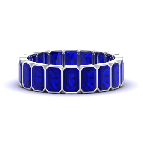 bezel-emerald-cut-5-carat-sapphire-eternity-wedding-band-in-white-gold-FD-10417EMBGSABL-5.00CT-NL-WG