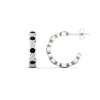 Load image into Gallery viewer, bezel-half-round-cut-black-diamond-hoop-earring-in-white-gold-fdear86441gblackangle2-nl-wg.jpg